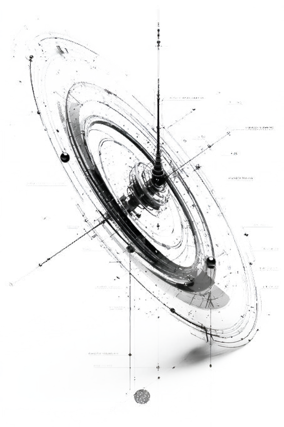 Orbital assembly schematic